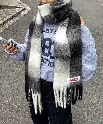 SLOPPY拼色圍巾