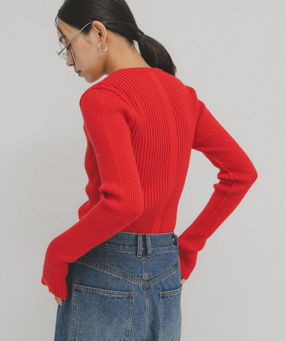 illi 隨機羅紋圓領針織衫