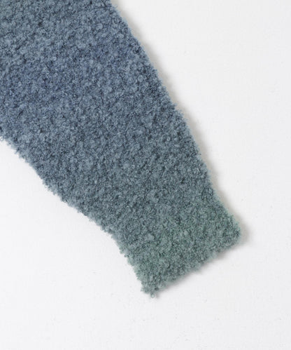 漸變色圈圈紗針織衫