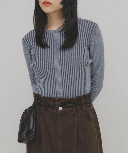 illi 隨機羅紋圓領針織衫