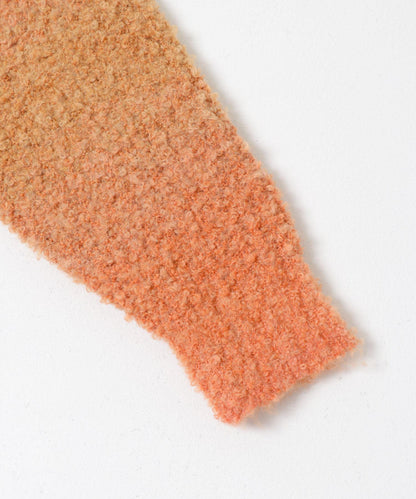 漸變色圈圈紗針織衫