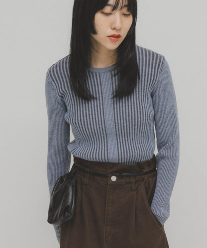 illi 隨機羅紋圓領針織衫