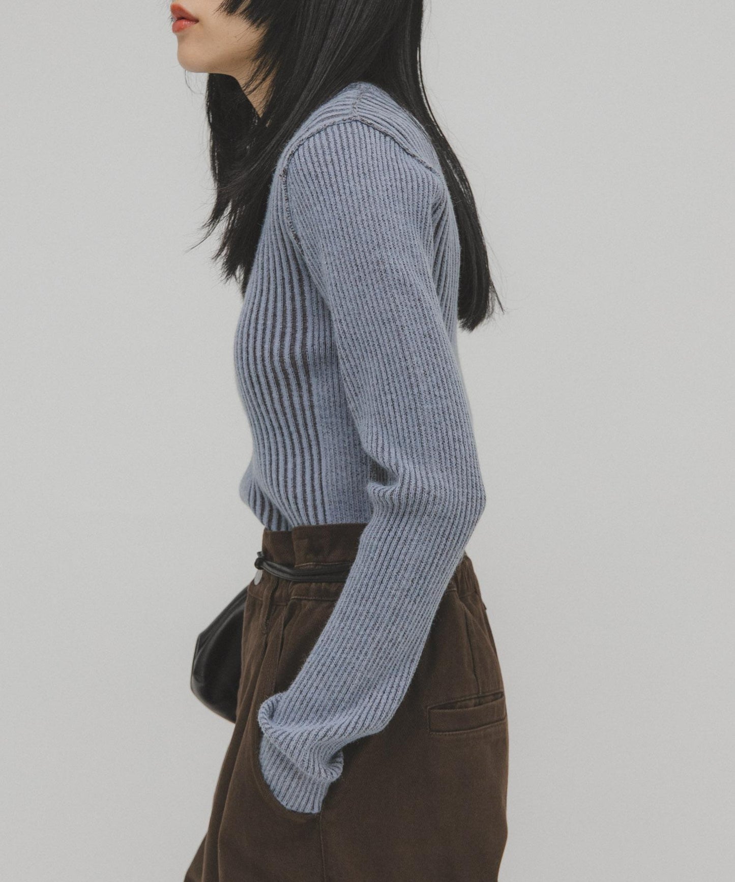 illi 隨機羅紋圓領針織衫