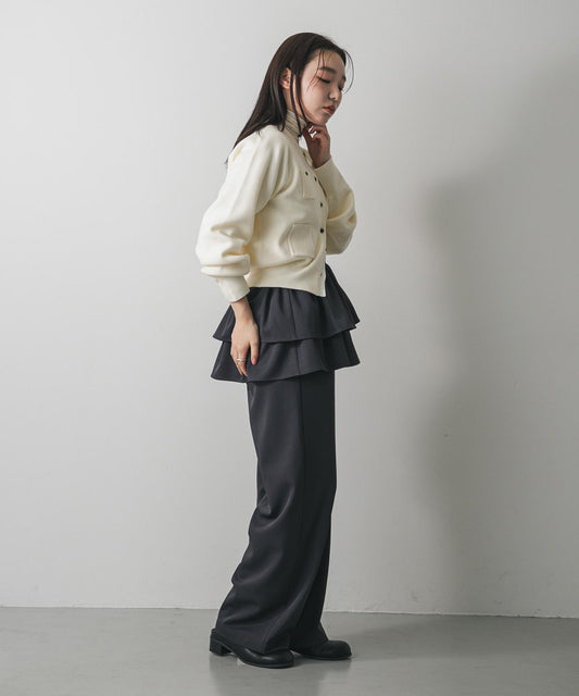 多穿法荷葉邊層疊褲