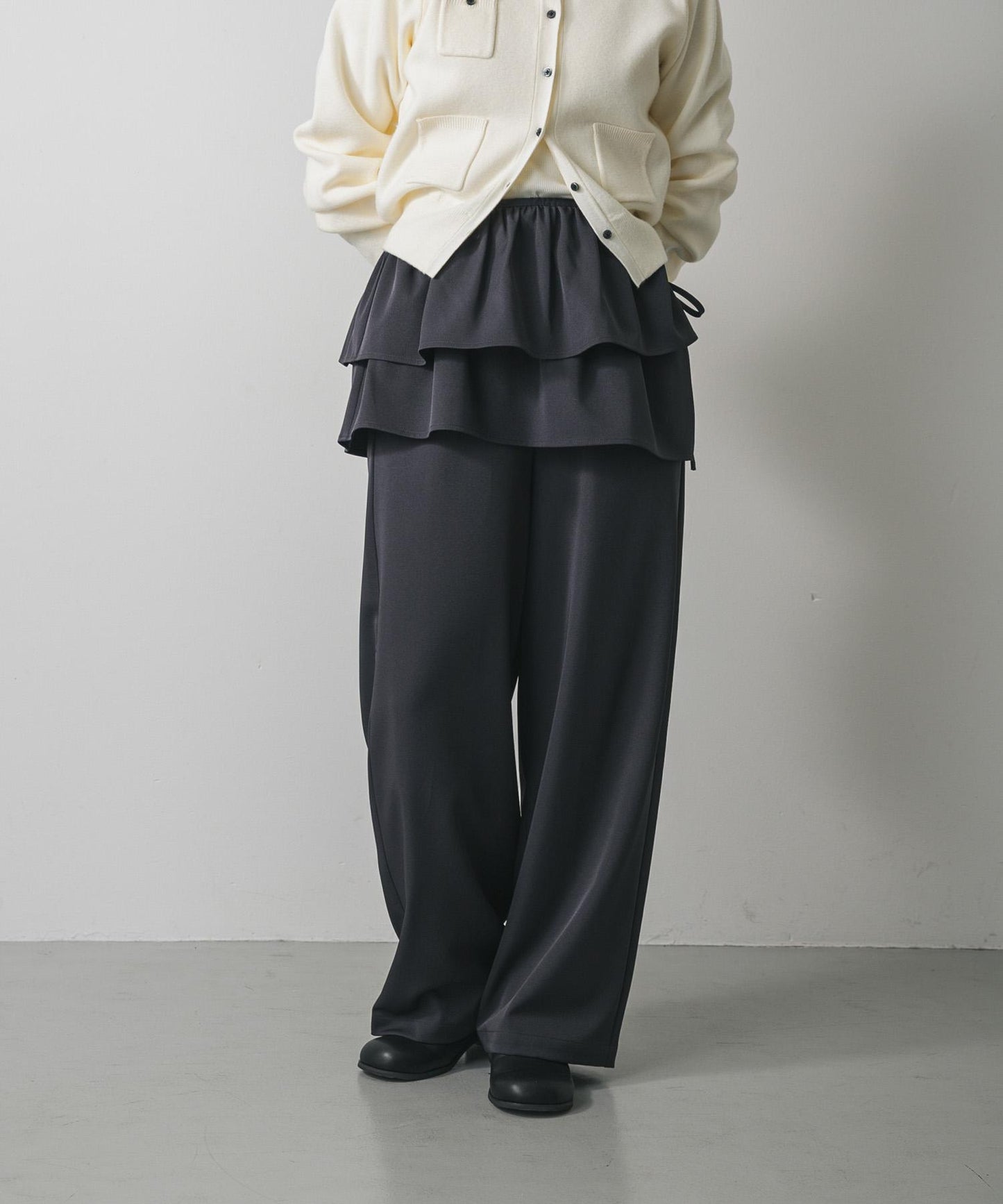 多穿法荷葉邊層疊褲