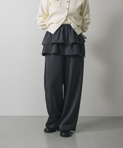 多穿法荷葉邊層疊褲