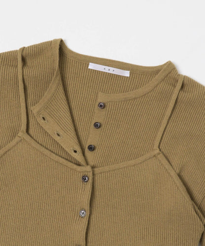 吊帶背心套裝針織衫