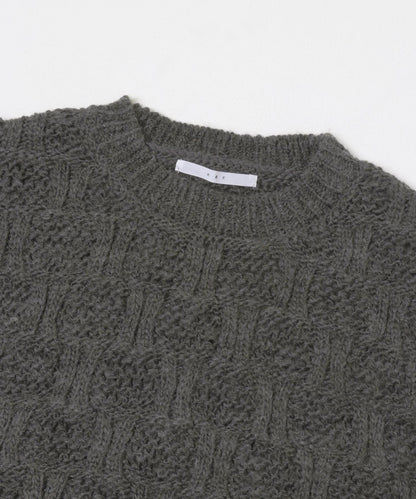 格紋圖案針織衫