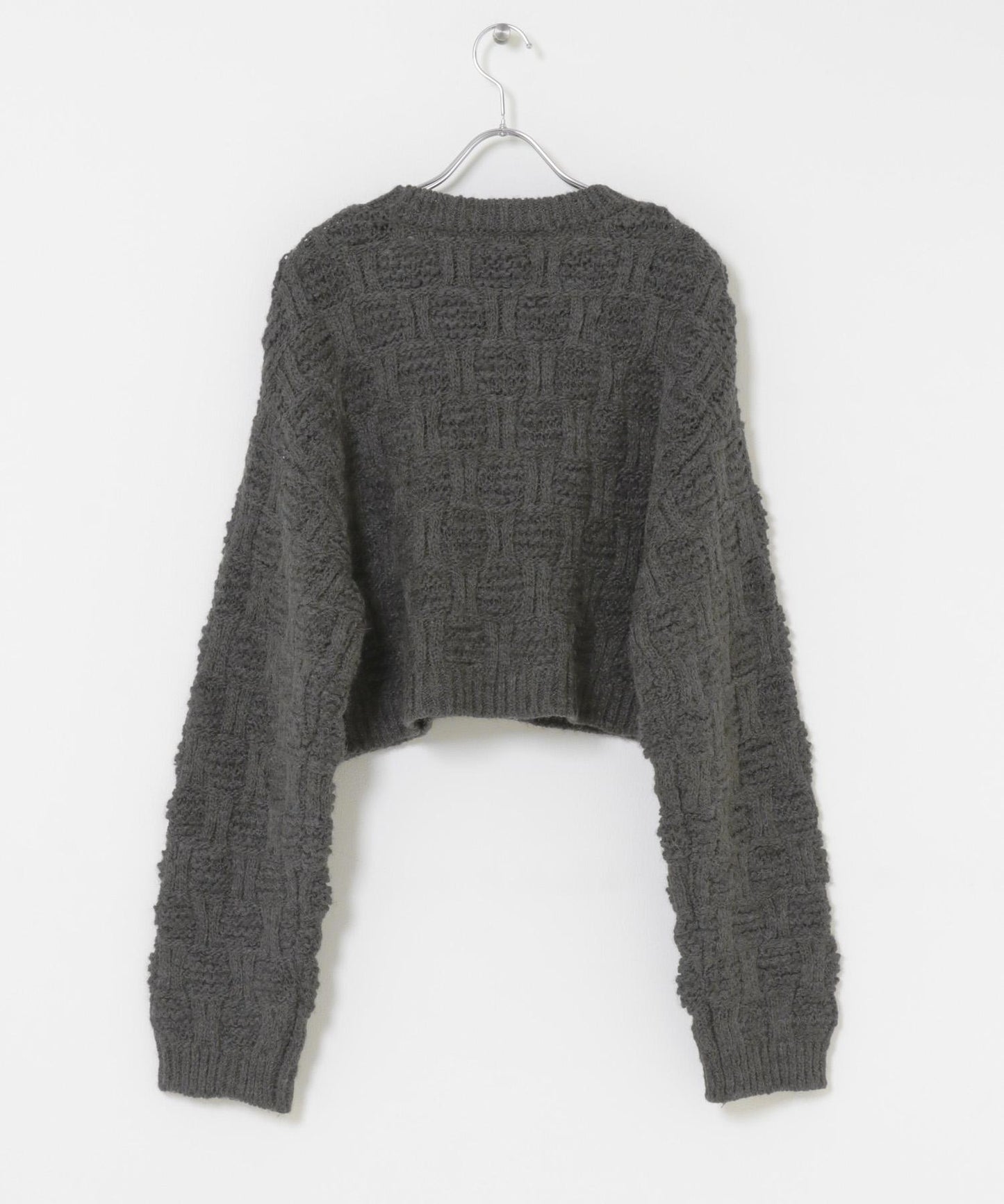 格紋圖案針織衫