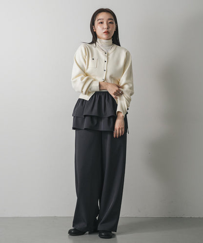 多穿法荷葉邊層疊褲