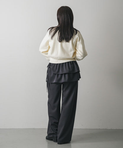 多穿法荷葉邊層疊褲