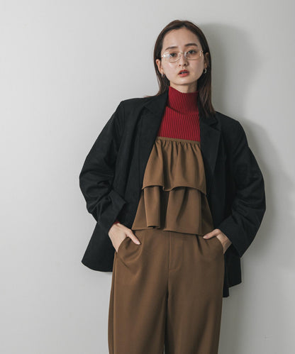 多穿法荷葉邊層疊褲