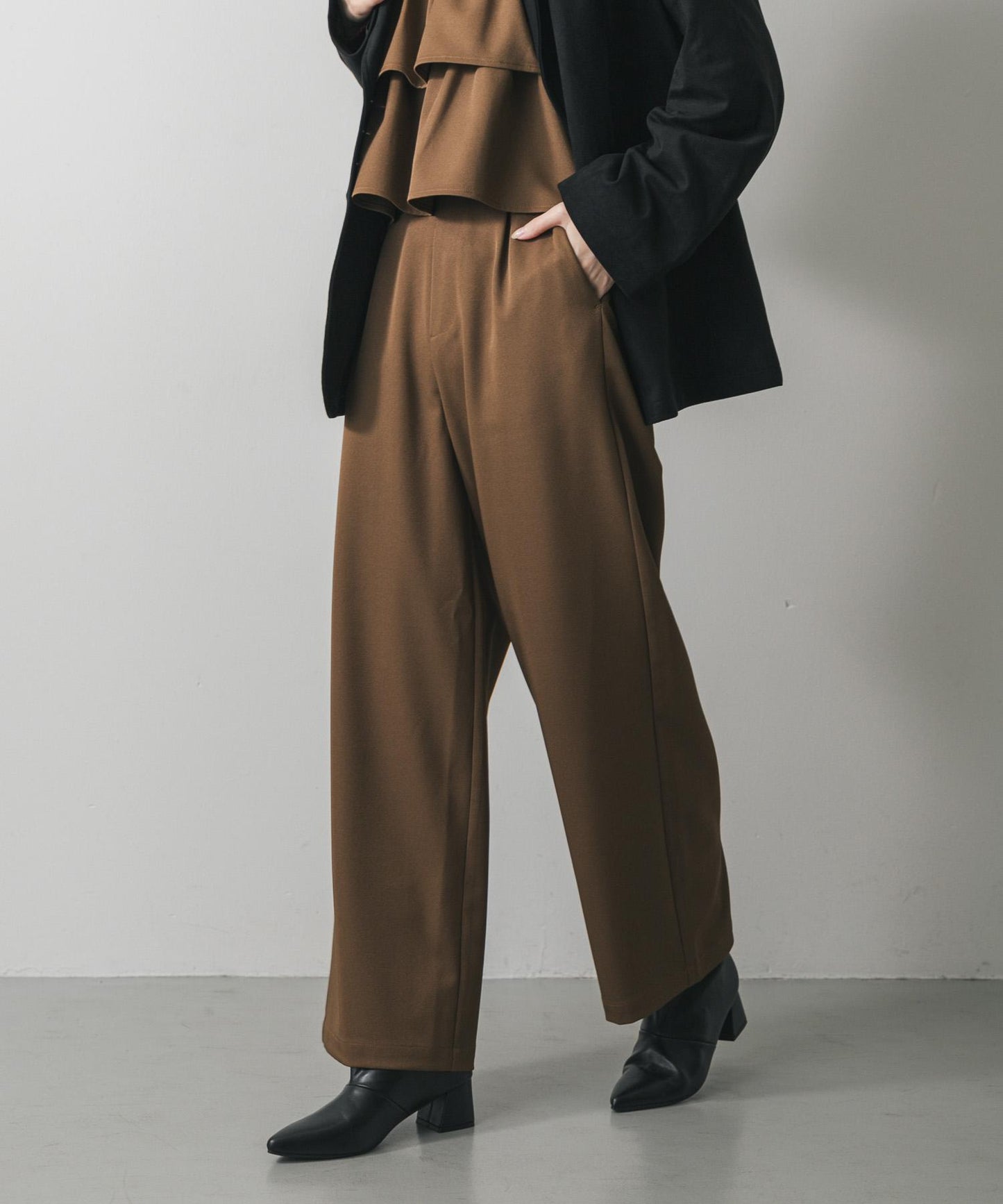 多穿法荷葉邊層疊褲