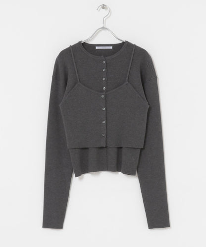 吊帶背心套裝針織衫