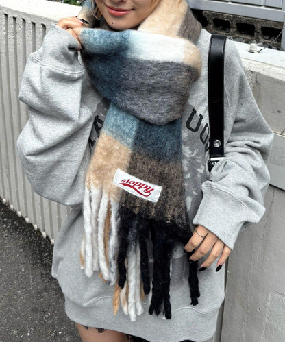 SLOPPY拼色圍巾