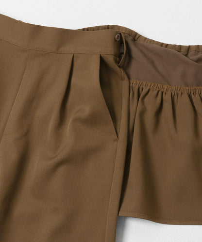 多穿法荷葉邊層疊褲