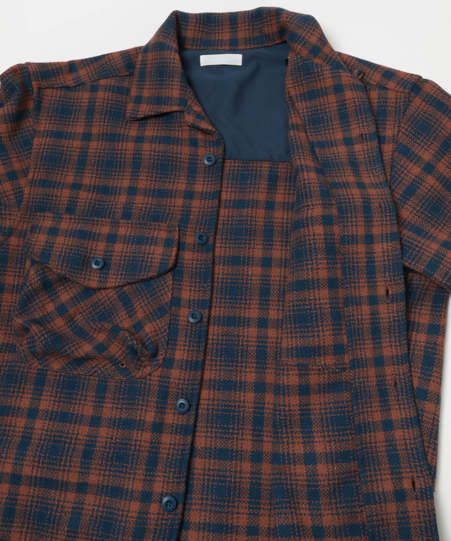 厚法蘭絨格子襯衫夾克