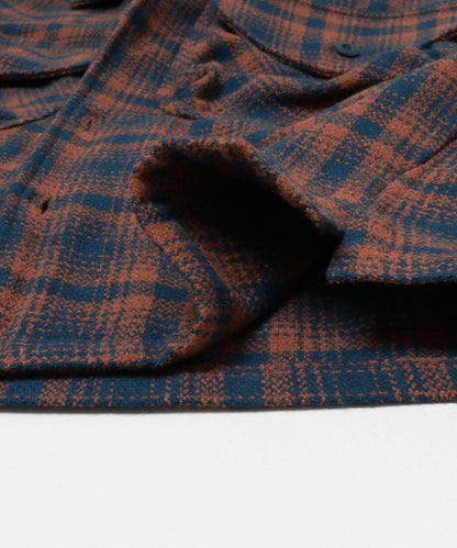 厚法蘭絨格子襯衫夾克