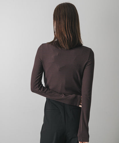 防起球荷葉邊高領上衣