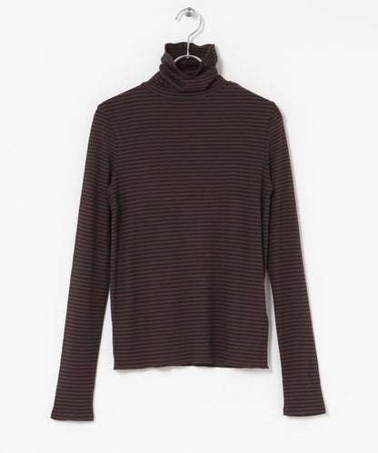 防起球荷葉邊高領上衣