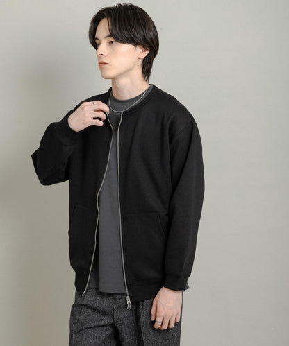 加絨圓領拉鍊衛衣