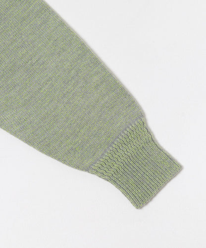 V領寬鬆條紋針織衫