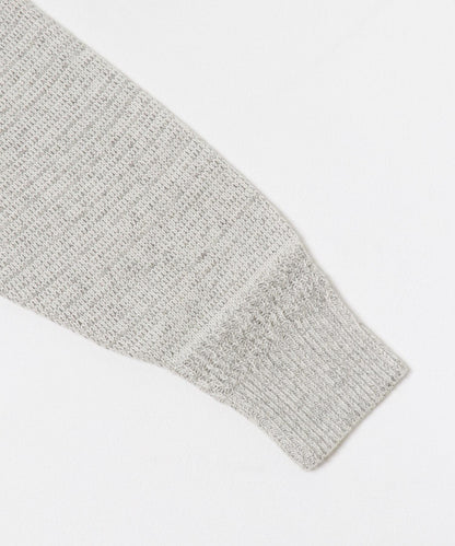 V領寬鬆條紋針織衫