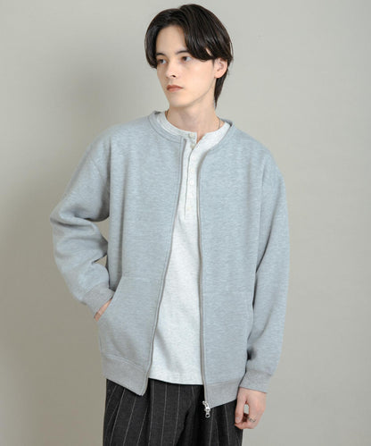 加絨圓領拉鍊衛衣