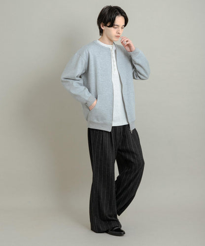 加絨圓領拉鍊衛衣