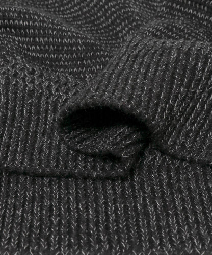 V領寬鬆條紋針織衫