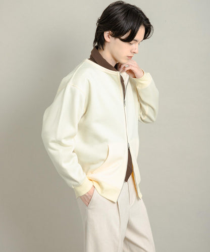 加絨圓領拉鍊衛衣