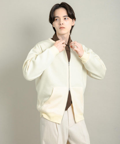 加絨圓領拉鍊衛衣