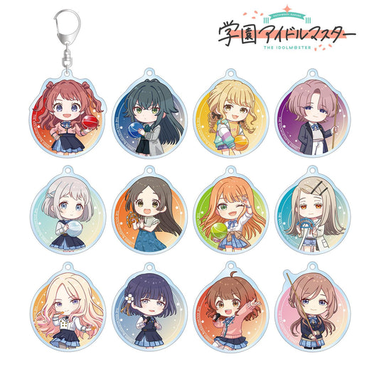 學園偶像大師_換裝Q版放學後外出ver.亞克力鑰匙扣（單品/全套BOX）【BOX/12包入】