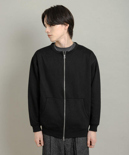 加絨圓領拉鍊衛衣