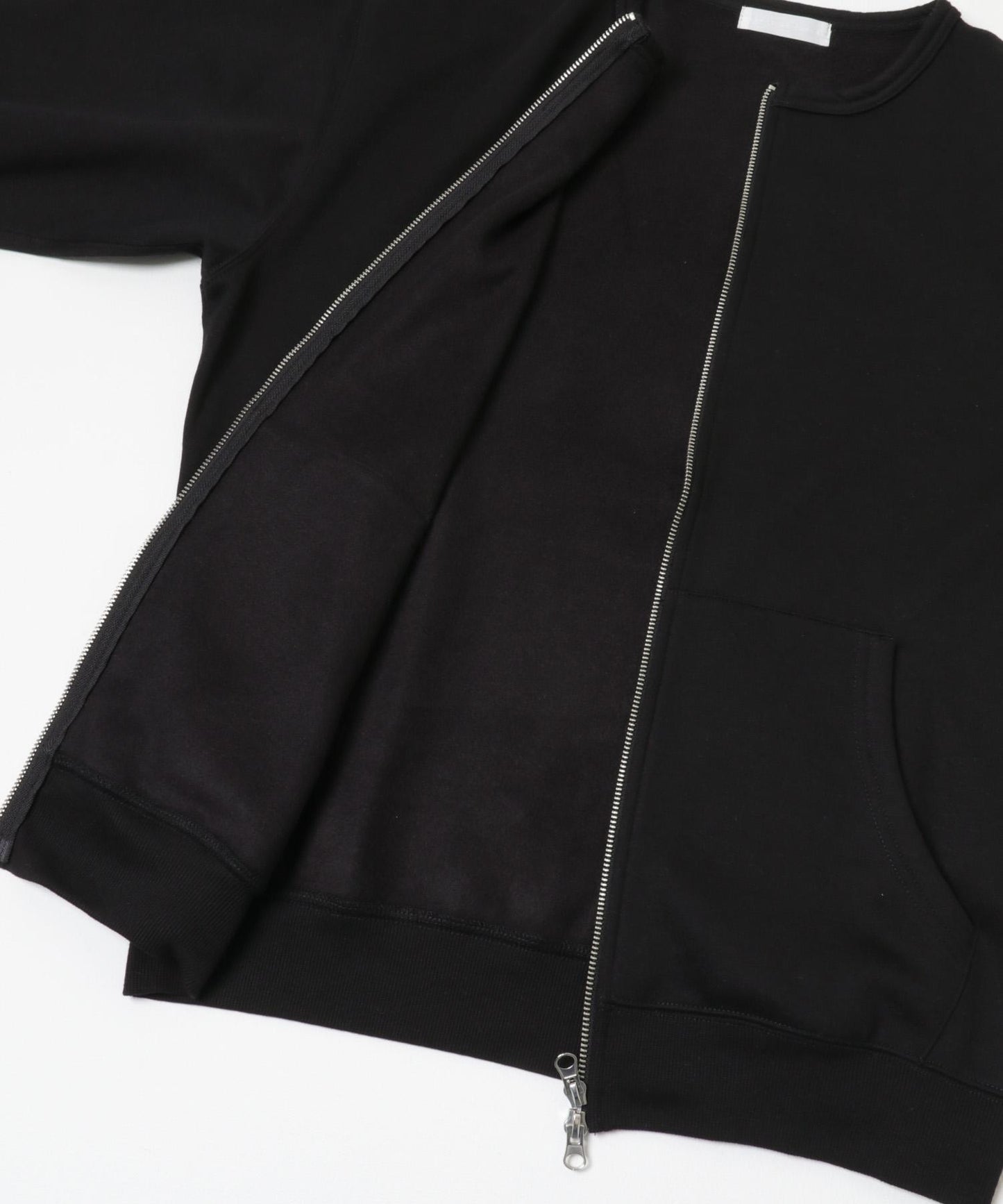 加絨圓領拉鍊衛衣