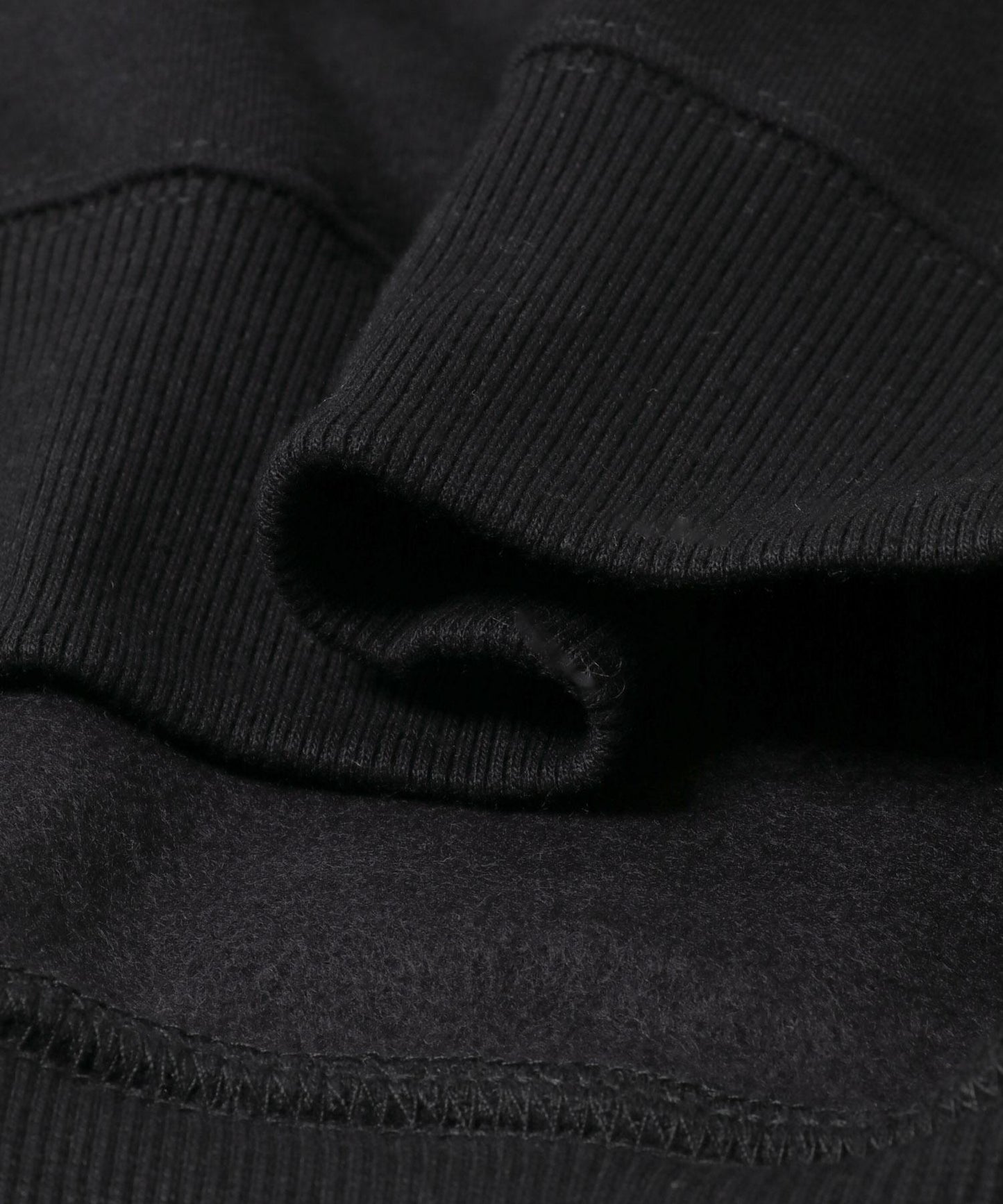 加絨圓領拉鍊衛衣