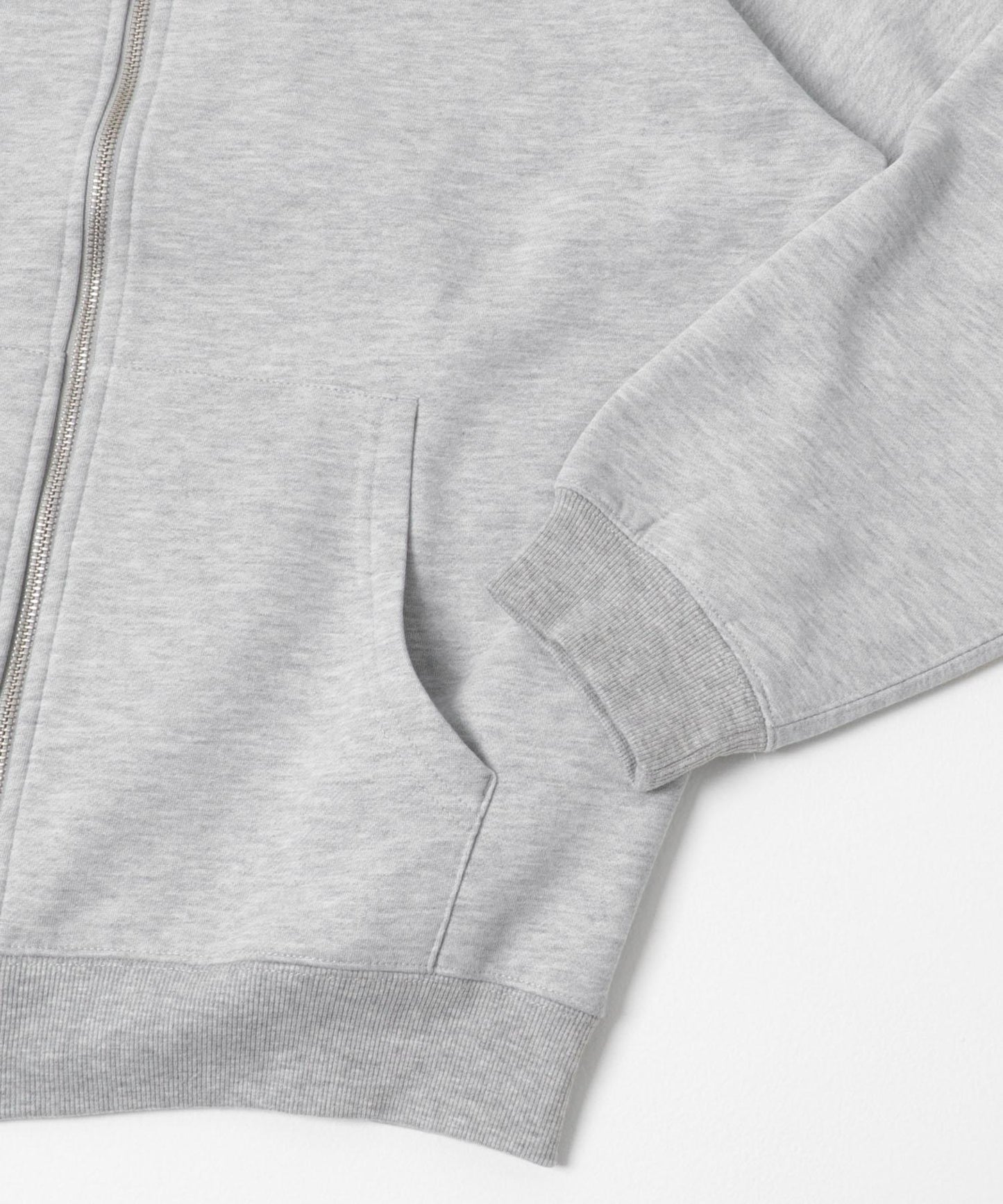 加絨圓領拉鍊衛衣