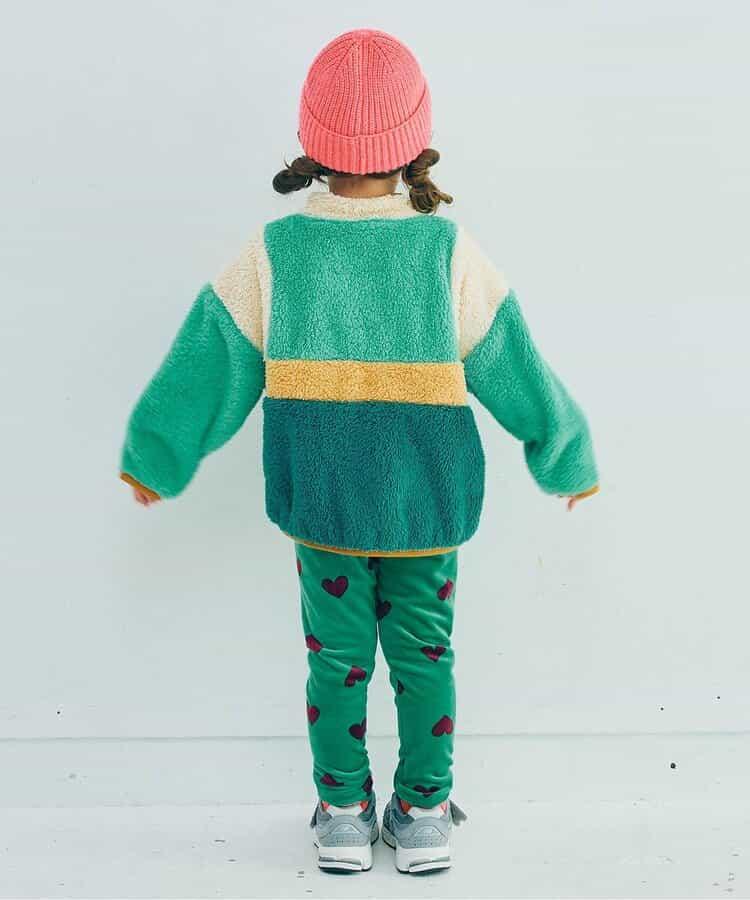 拼色仿皮草抓絨套頭衫