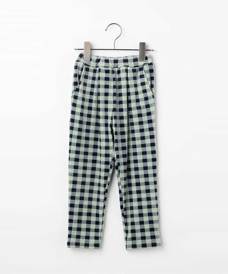 天鵝絨觸感柔軟起毛抓絨保暖打褶長褲 Link