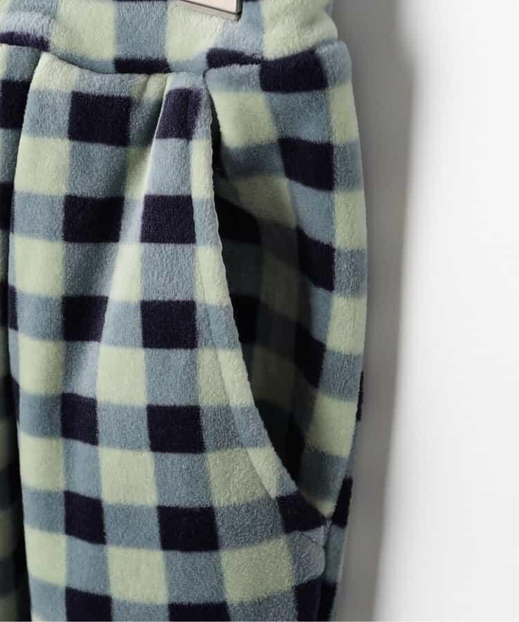 天鵝絨觸感柔軟起毛抓絨保暖打褶長褲 Link