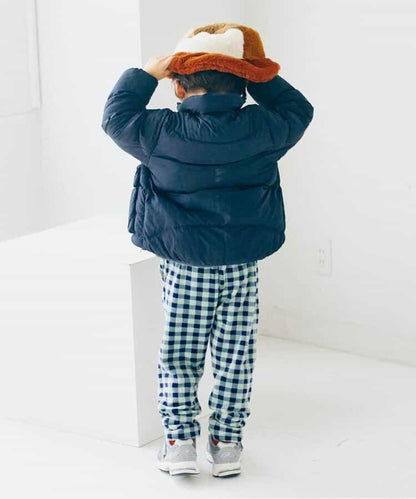 天鵝絨觸感柔軟起毛抓絨保暖打褶長褲 Link