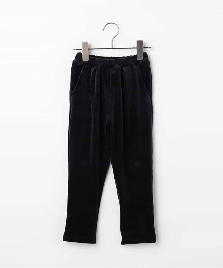 天鵝絨觸感柔軟起毛抓絨保暖打褶長褲 Link