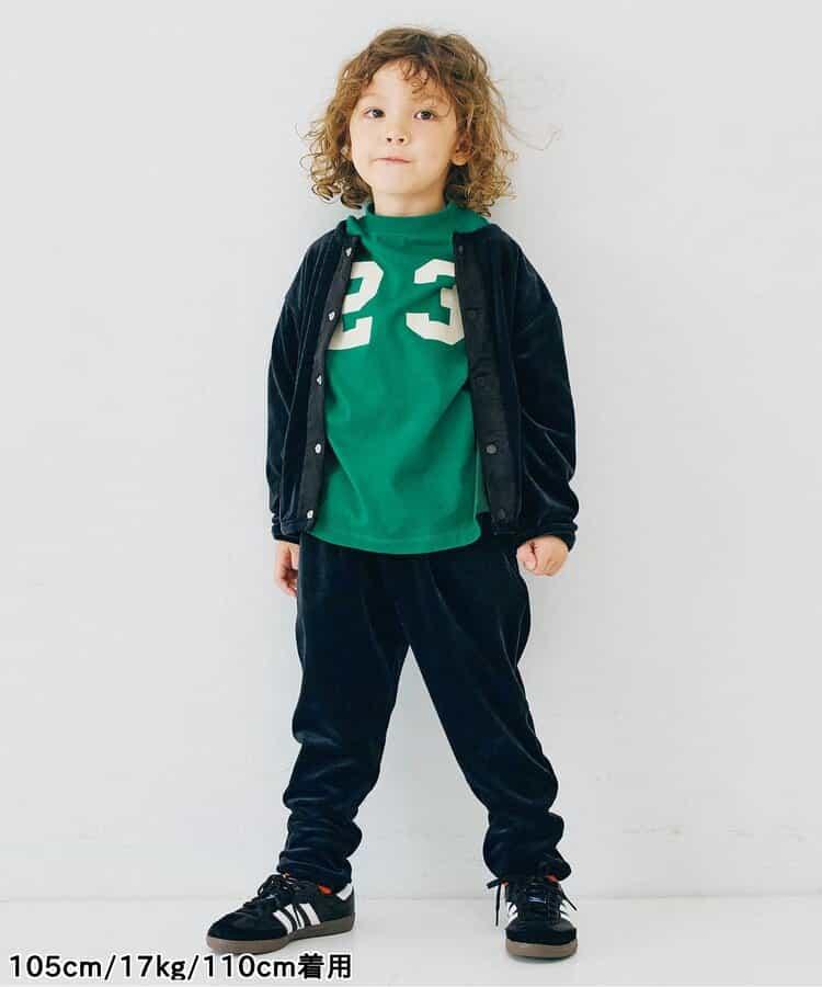 天鵝絨觸感柔軟起毛抓絨保暖打褶長褲 Link