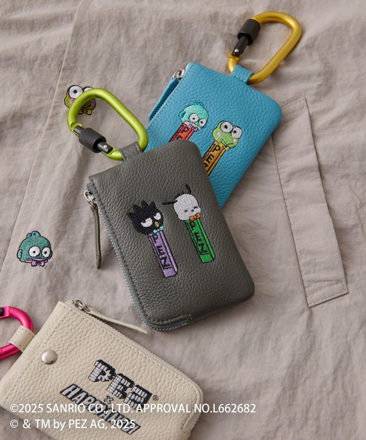 【はぴだんぶい×PEZ(ペッツ) ×ear】真皮/帶登山扣通勤卡&鑰匙包