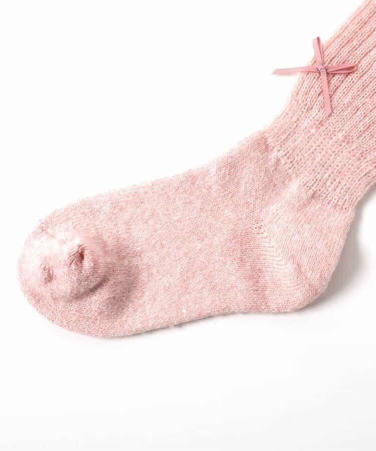 蝴蝶結褶皺襪