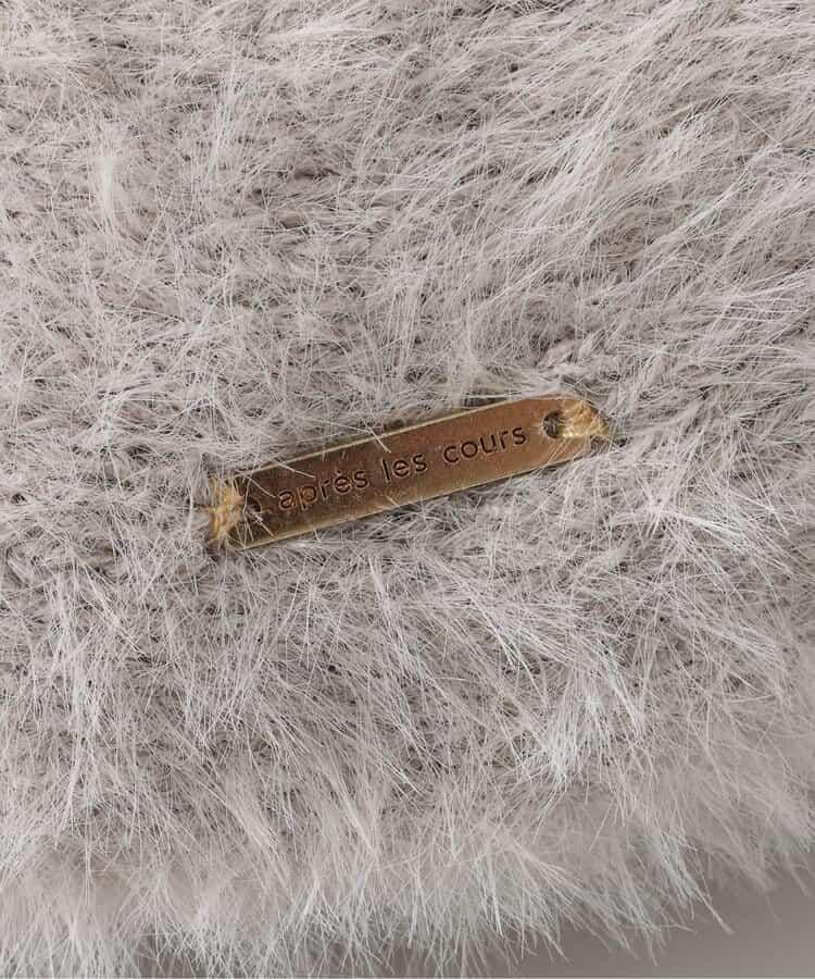 珍珠裝飾毛絨貝雷帽