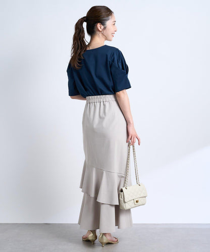 【La boutique BonBon】府綢不對稱美人魚裙