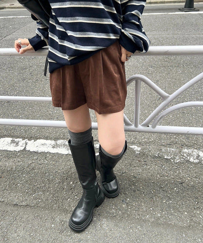 【/4色可選】設計感羅紋針織衫