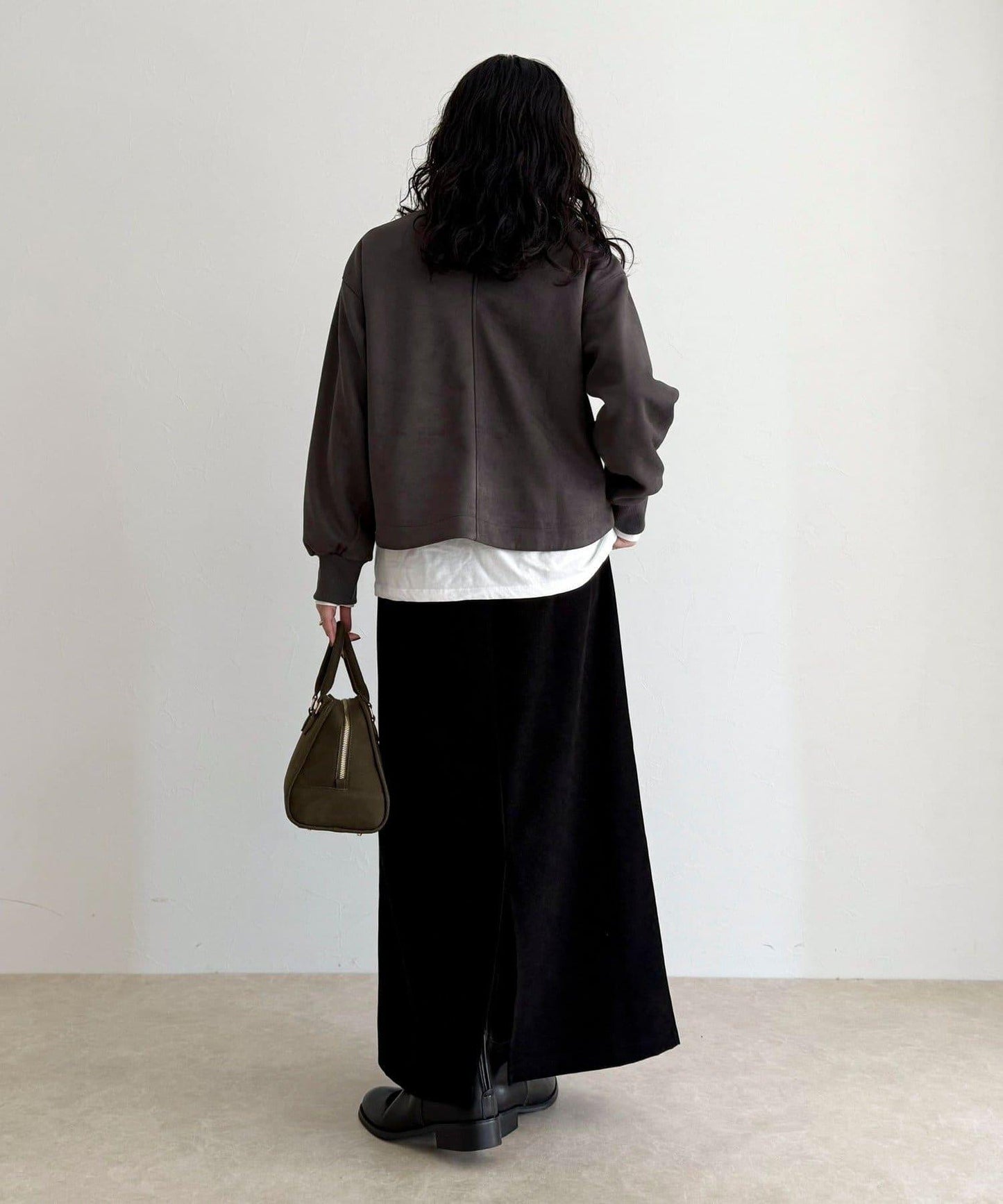 仿麂皮面料套頭衫