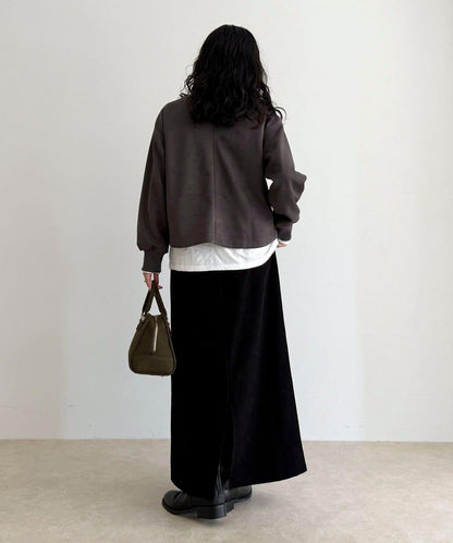 仿麂皮面料套頭衫